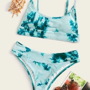 Blue marble swimsuit